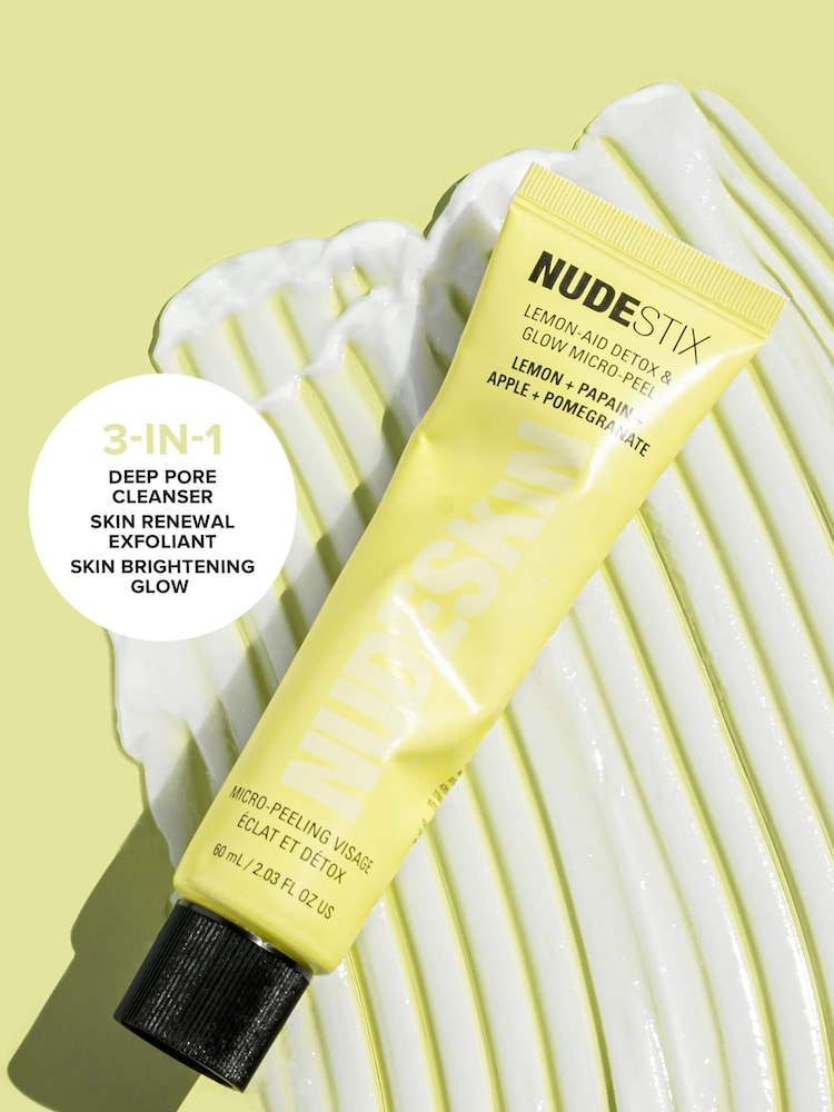 NUDESTIX Nudeskin Lemonaid Detox  Glow Micropeel 60ml - Image 2 of 5