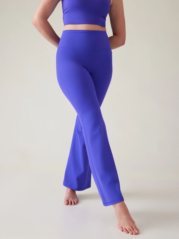 Athleta Blue Elation Flare Trousers - Image 2 of 2 Athleta Blue Elation Flare Trousers - Image 2 of 2