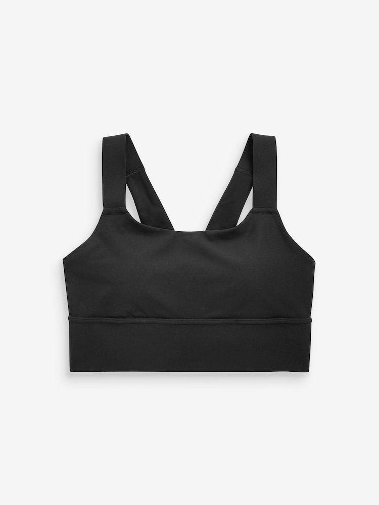 Athleta Black Warrior Longline Sports Bra - Image 1 of 2