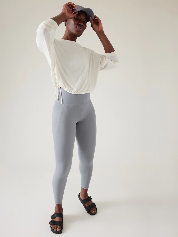 Athleta Grey Salutation Stash 7/8 Leggings - Image 5 of 5