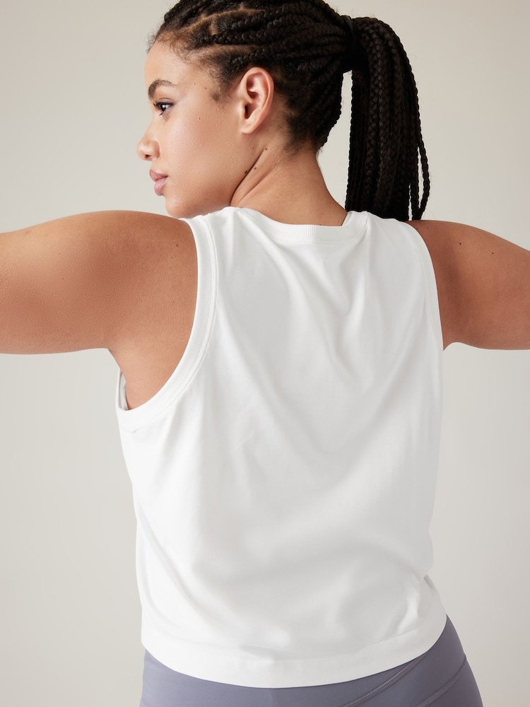 Athleta White Ether Seamless Tank Vest - Image 2 of 2