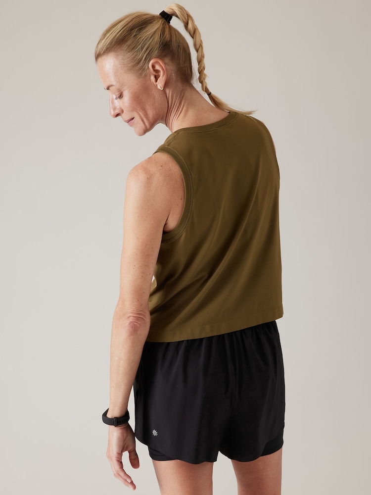 Athleta Green Ether Seamless Tank Vest - Image 2 of 5 Athleta Green Ether Seamless Tank Vest - Image 2 of 5