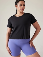 Athleta Black Ether Seamless T-Shirt - Image 1 of 4
