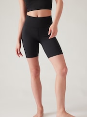 Athleta Black Aurora Seamless 7" Shorts - Image 1 of 4