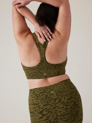 Athleta Green D-DD Cup Transcend Plunge Low Impact Sports Bra - Image 2 of 4