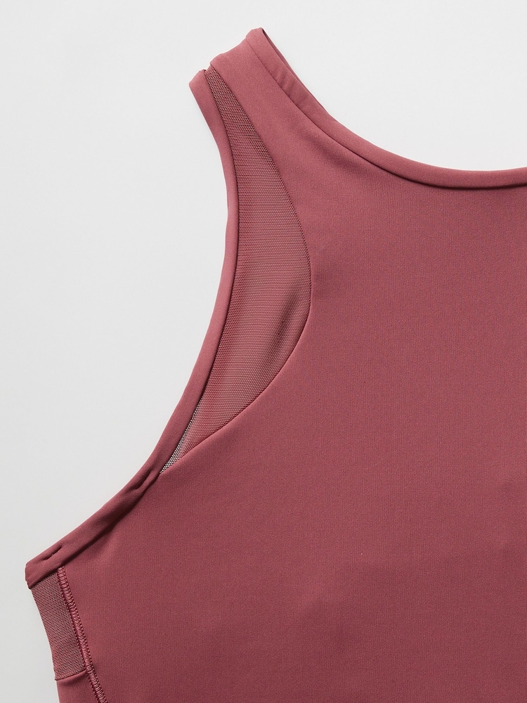 Athleta Pink Conscious Mesh Crop Medium Impact Sports Bra - Image 6 of 6