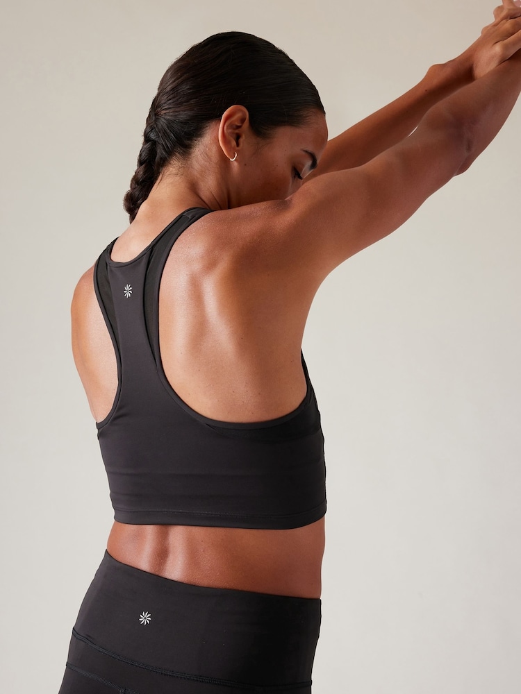 Athleta Black Conscious Mesh Crop Medium Impact Sports Bra - Image 5 of 5 Athleta Black Conscious Mesh Crop Medium Impact Sports Bra - Image 5 of 5