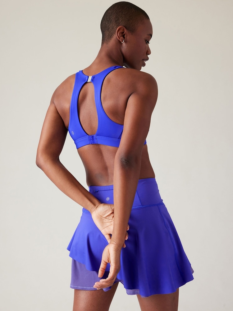 Athleta Blue A-C Cup Ultimate Ease Medium Impact Sports Bra - Image 4 of 4