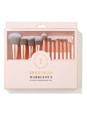 Spectrum Collections 12 Piece White Marble Brush Set - Image 2 of 4