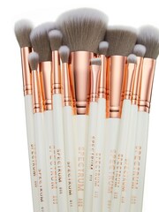 Spectrum Collections 12 Piece White Marble Brush Set - Image 3 of 4