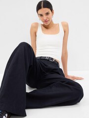 Gap White Cropped Vest - Image 1 of 1