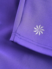 Athleta Purple A-C Cup Elation V-Neck Crop Low Impact Sports Bra - Image 7 of 8