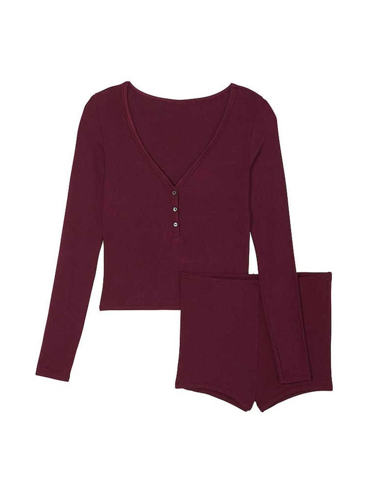 Victoria's Secret Kir Red Modal Short Pyjamas - Image 3 of 3 Victoria's Secret Kir Red Modal Short Pyjamas - Image 3 of 3