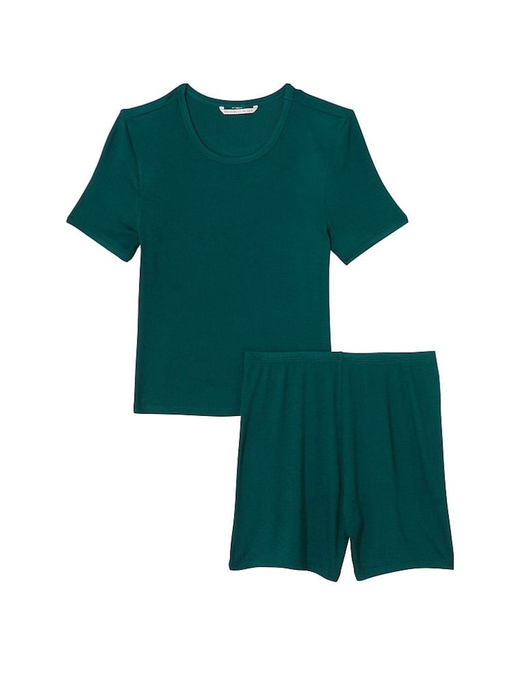 Victoria's Secret Black Ivy Green Modal Short Pyjamas - Image 3 of 3 Victoria's Secret Black Ivy Green Modal Short Pyjamas - Image 3 of 3