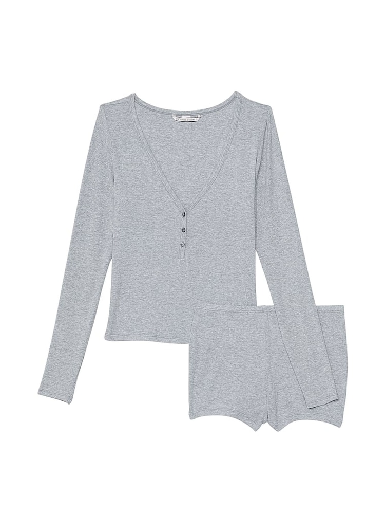 Victoria's Secret Medium Heather Grey Modal Short Pyjamas - Image 3 of 3 Victoria's Secret Medium Heather Grey Modal Short Pyjamas - Image 3 of 3