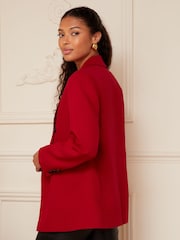 Love & Roses Deep Red Tailored Blazer - Image 2 of 4