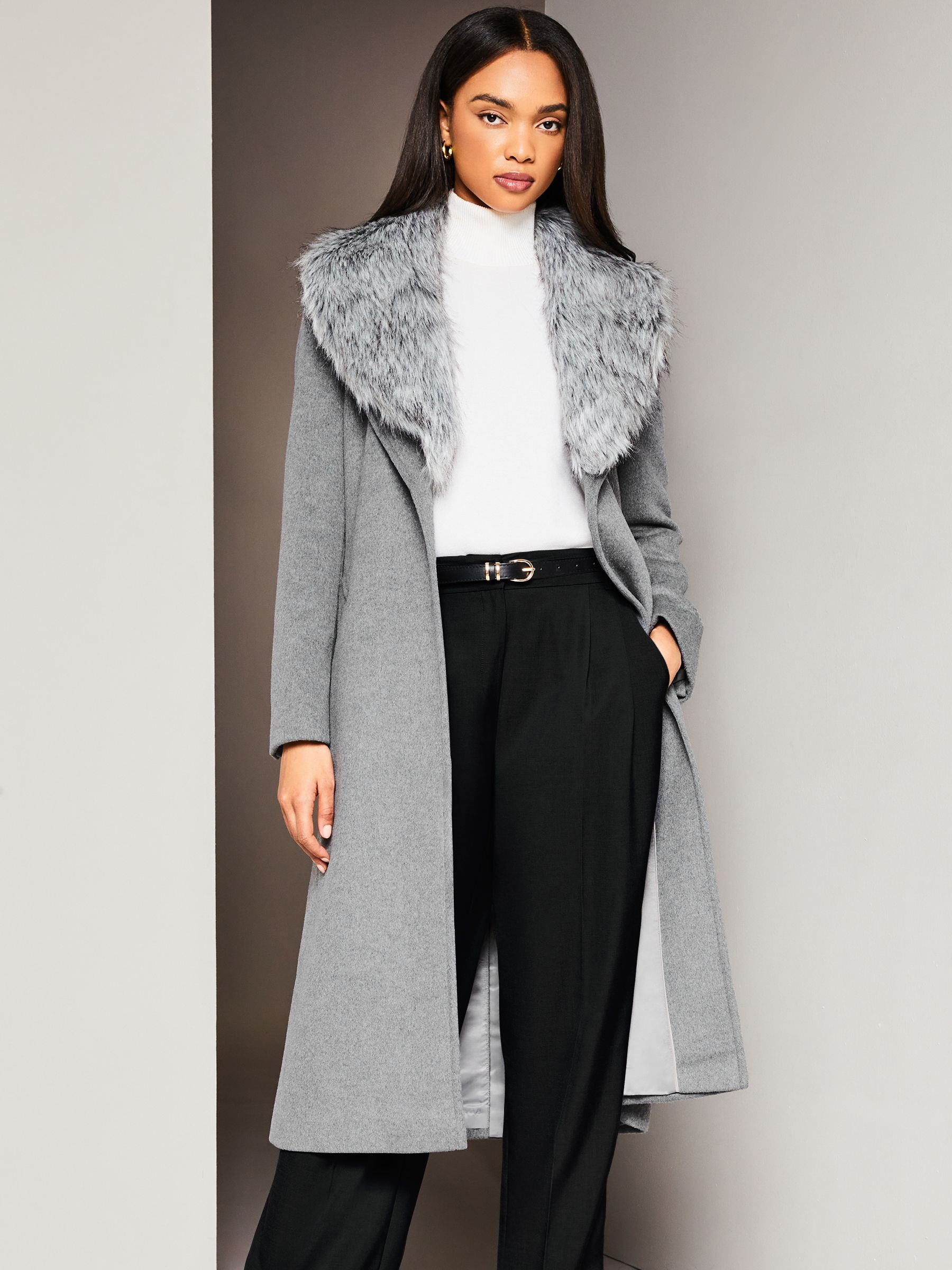 Gray overcoat shop