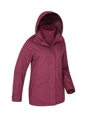 Mountain Warehouse Purple Fell Womens 3 in 1 Water-Resistant Jacket - Image 2 of 6