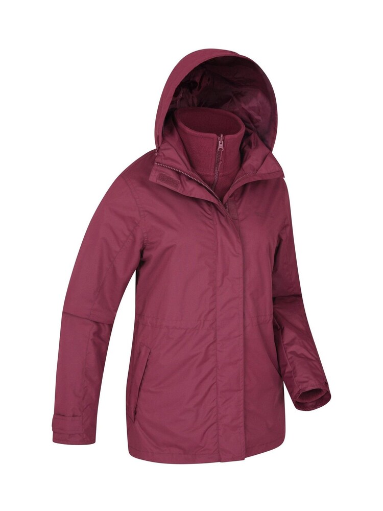 Mountain Warehouse Purple Fell Womens 3 in 1 Water-Resistant Jacket - Image 2 of 6