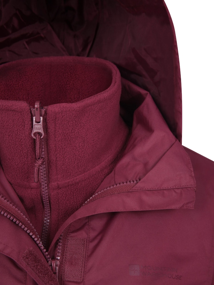 Mountain Warehouse Purple Fell Womens 3 in 1 Water-Resistant Jacket - Image 6 of 6 Mountain Warehouse Purple Fell Womens 3 in 1 Water-Resistant Jacket - Image 6 of 6