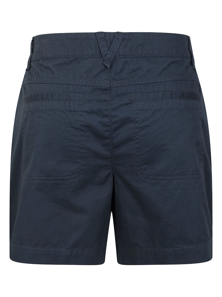 Bleu - Short Mountain Warehouse Bayside 100 % coton bio pour femme - Image 3 of 6