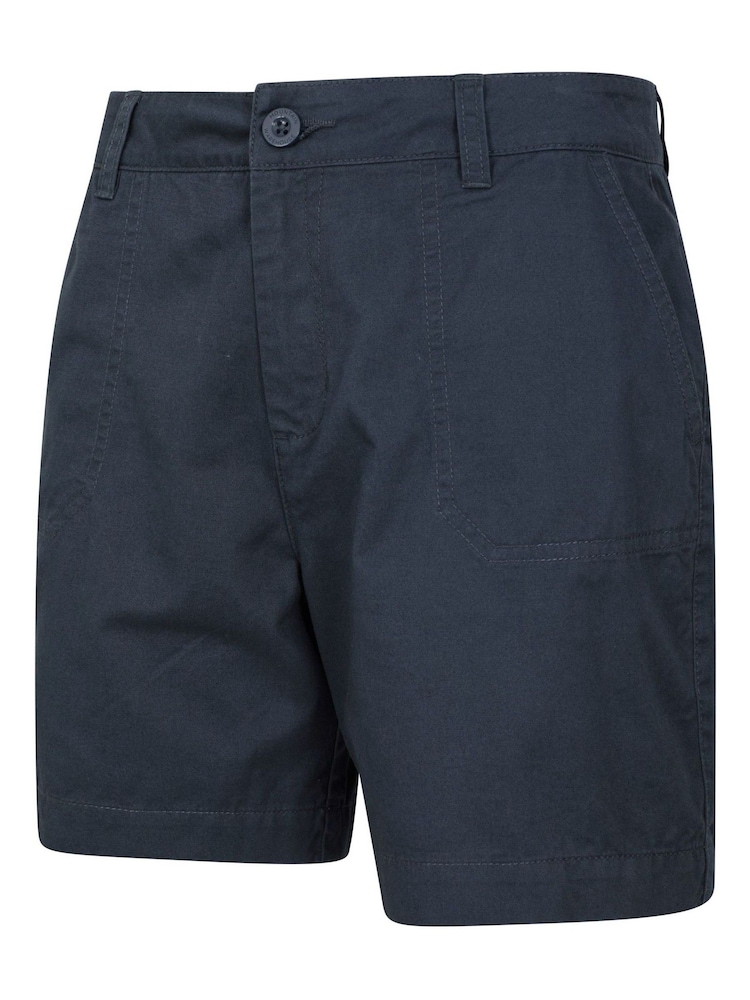 Bleu - Short Mountain Warehouse Bayside 100 % coton bio pour femme - Image 4 of 6