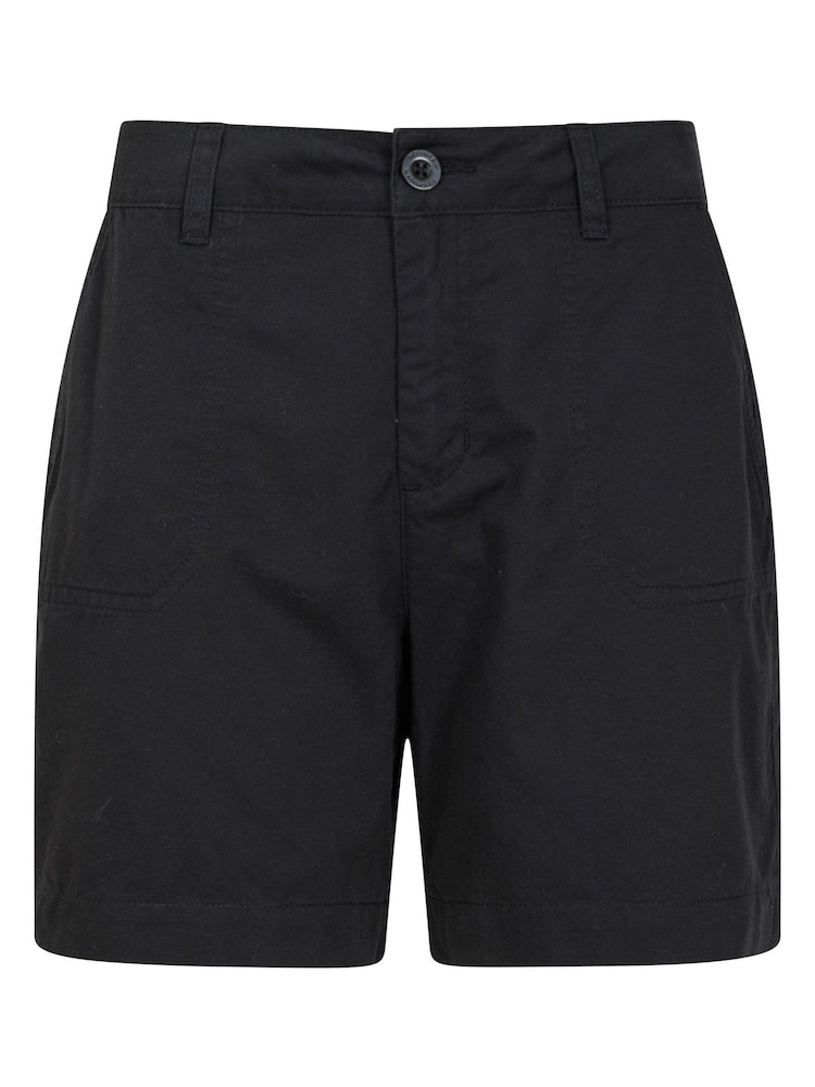 Mountain Warehouse Black Bayside 100% Organic Cotton Womens Shorts - Image 1 of 6