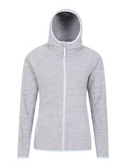 Mountain Warehouse Grey Lleyn Melange Womens Full Zip Fleece - Image 1 of 6