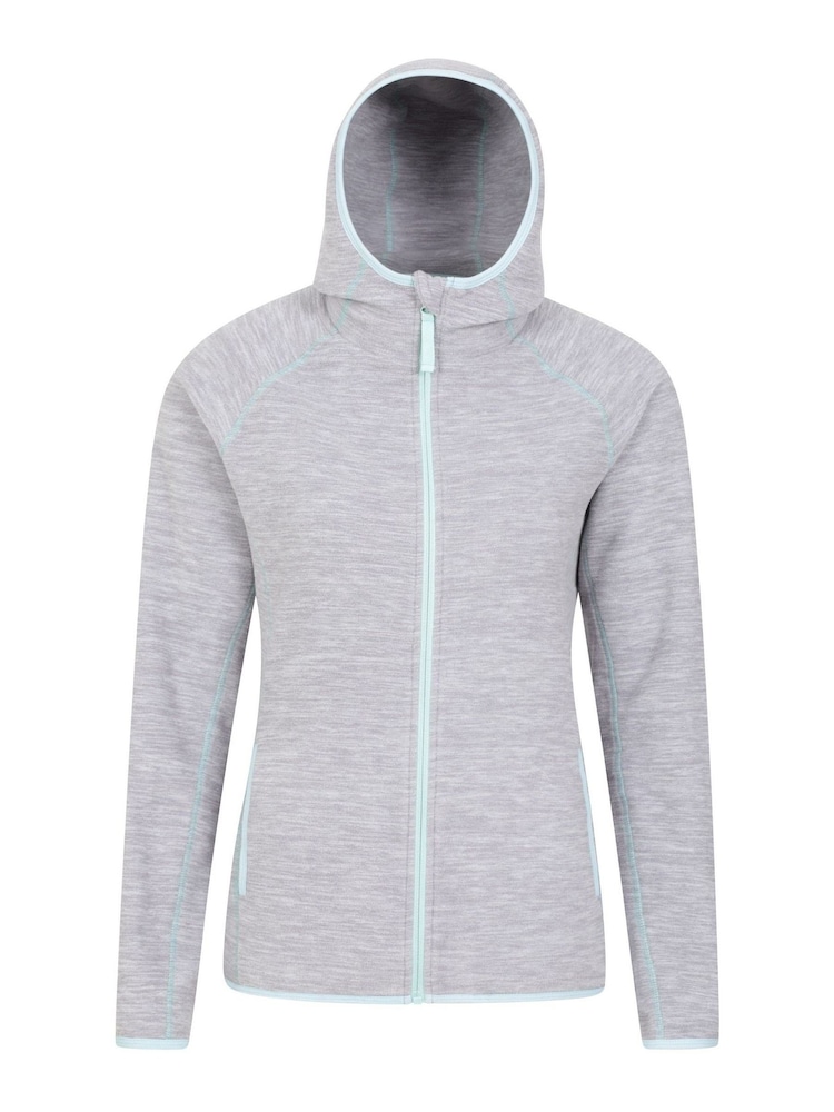 Mountain Warehouse Grey Lleyn Melange Womens Full Zip Fleece - Image 1 of 6