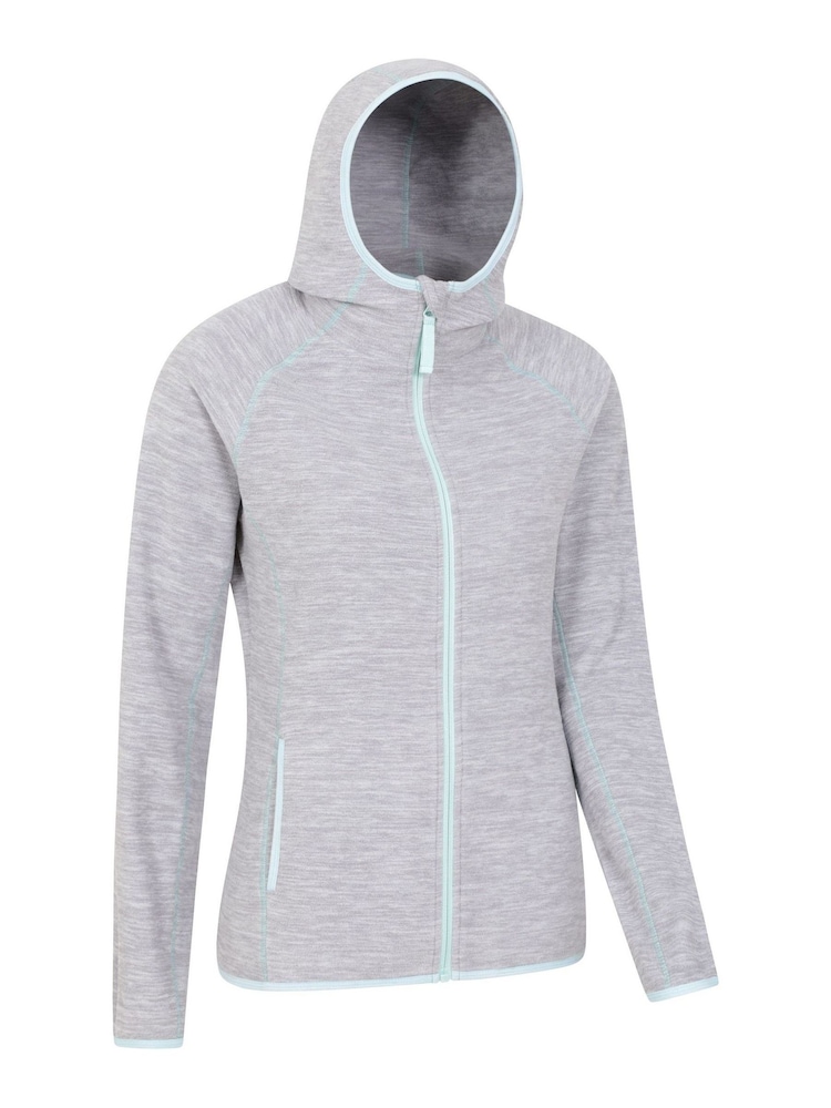 Mountain Warehouse Grey Lleyn Melange Womens Full Zip Fleece - Image 2 of 6