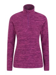 Mountain Warehouse Snowdon Meliertes Fleece-Oberteil mit RV-Kragen - Bild 1 von 5