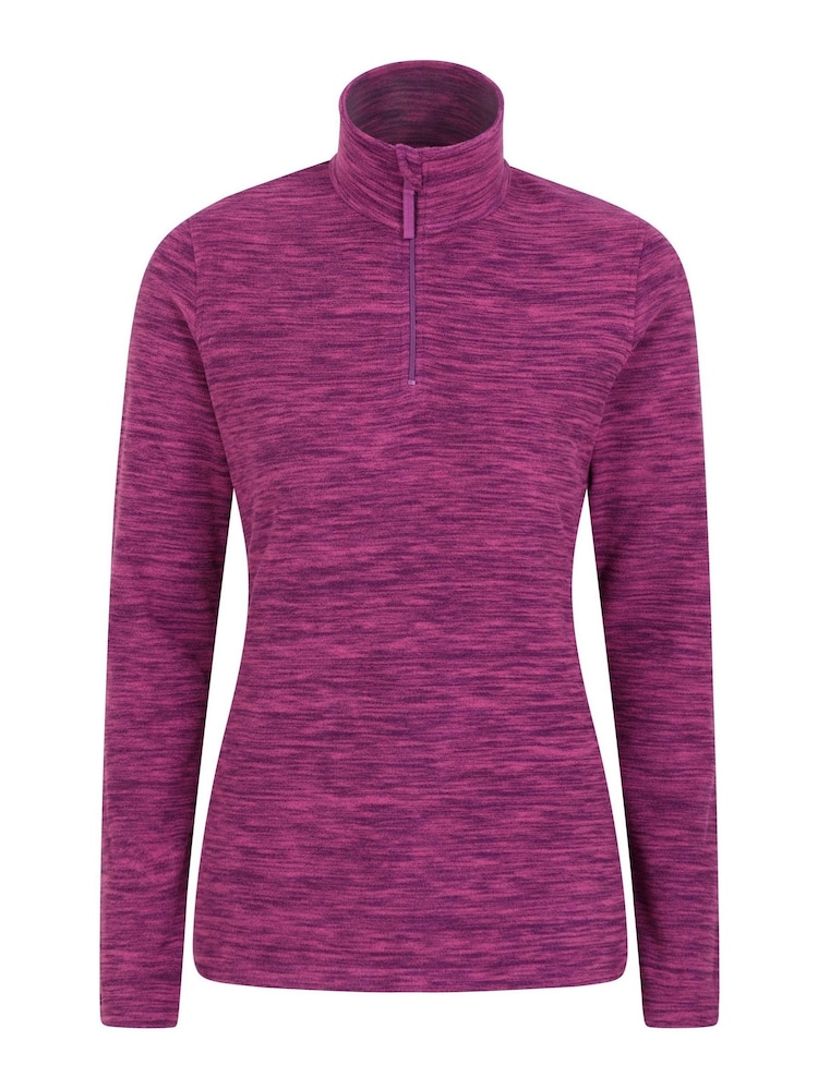Mountain Warehouse Snowdon Meliertes Fleece-Oberteil mit RV-Kragen - Bild 1 von 5