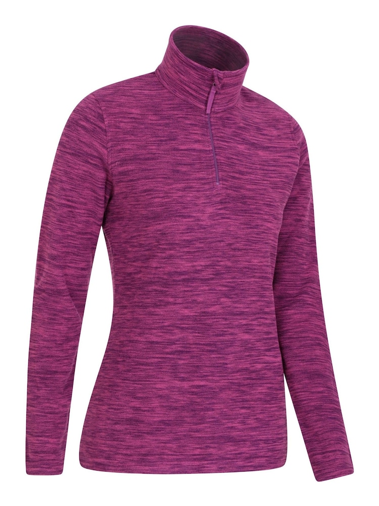 Mountain Warehouse Snowdon Meliertes Fleece-Oberteil mit RV-Kragen - Bild 2 von 5