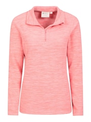 Mountain Warehouse Pink Snowdon Melange Womens Half-Zip Fleece - Image 2 of 5