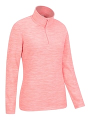 Mountain Warehouse Pink Snowdon Melange Womens Half-Zip Fleece - Image 3 of 5