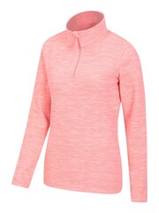 Mountain Warehouse Pink Snowdon Melange Womens Half-Zip Fleece - Image 4 of 5