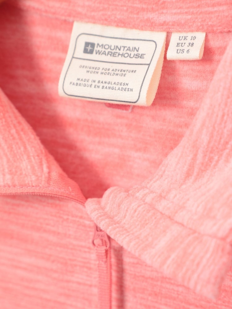 Mountain Warehouse Pink Snowdon Melange Womens Half-Zip Fleece - Image 5 of 5