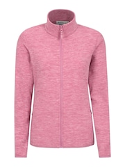 Mountain Warehouse Mid Pink Snowdon Melange Womens Half-Zip Fleece - Image 1 of 5