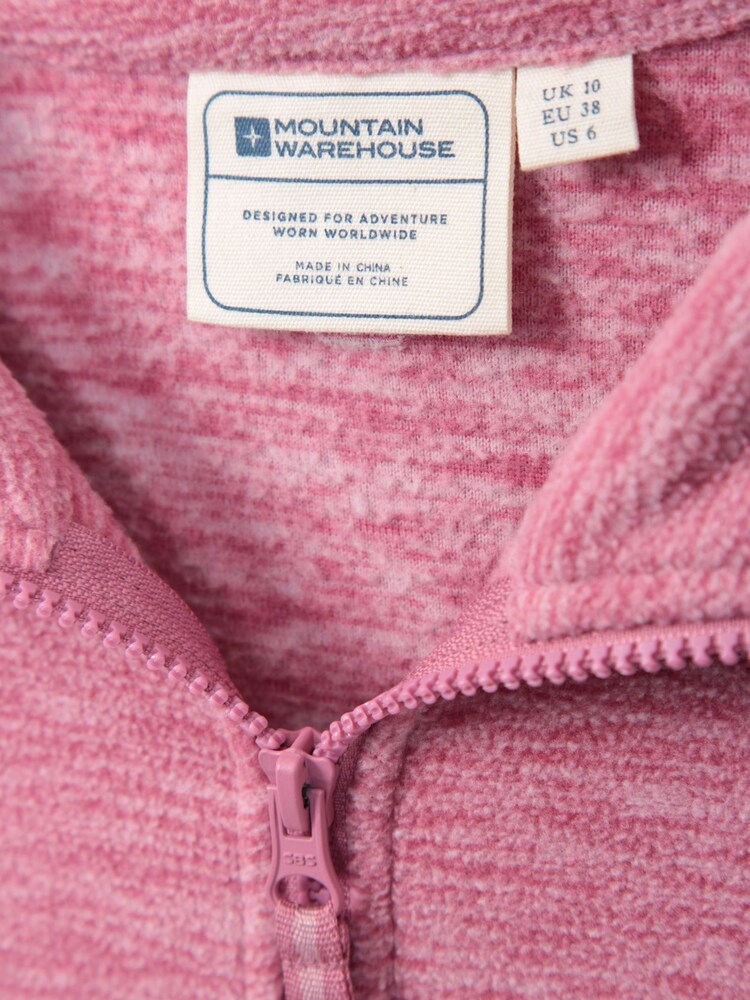 Mountain Warehouse Mid Pink Snowdon Melange Womens Half-Zip Fleece - Image 5 of 5