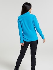 Mountain Warehouse Teal Blue Camber Womens Half-Zip Fleece - Image 2 of 4