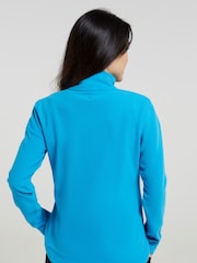 Mountain Warehouse Teal Blue Camber Womens Half-Zip Fleece - Image 3 of 4