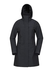 Mountain Warehouse Black Cloud Burst Textured Waterproof Jacket - Womens - Image 1 of 6