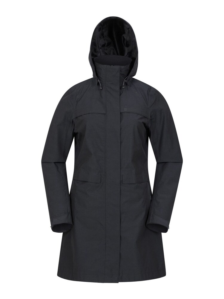 Mountain Warehouse Black Cloud Burst Textured Waterproof Jacket - Womens - Image 1 of 6 Mountain Warehouse Black Cloud Burst Textured Waterproof Jacket - Womens - Image 1 of 6
