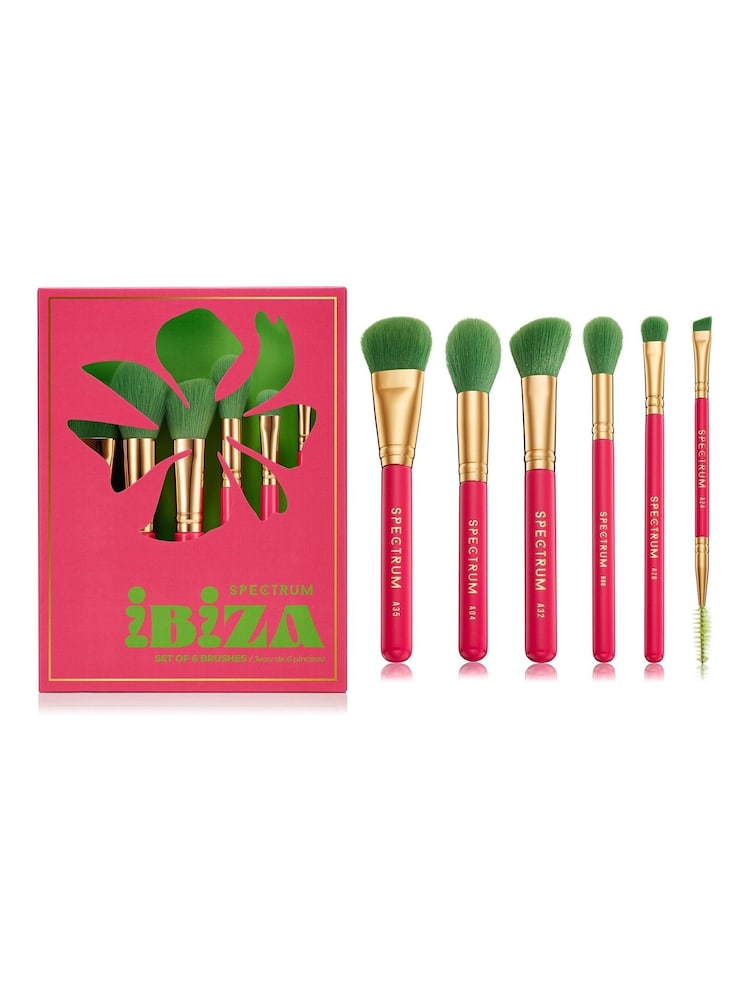 Spectrum Collections Ibiza Travel Book 6 Piece Full Sized Brush Set - Image 1 of 3