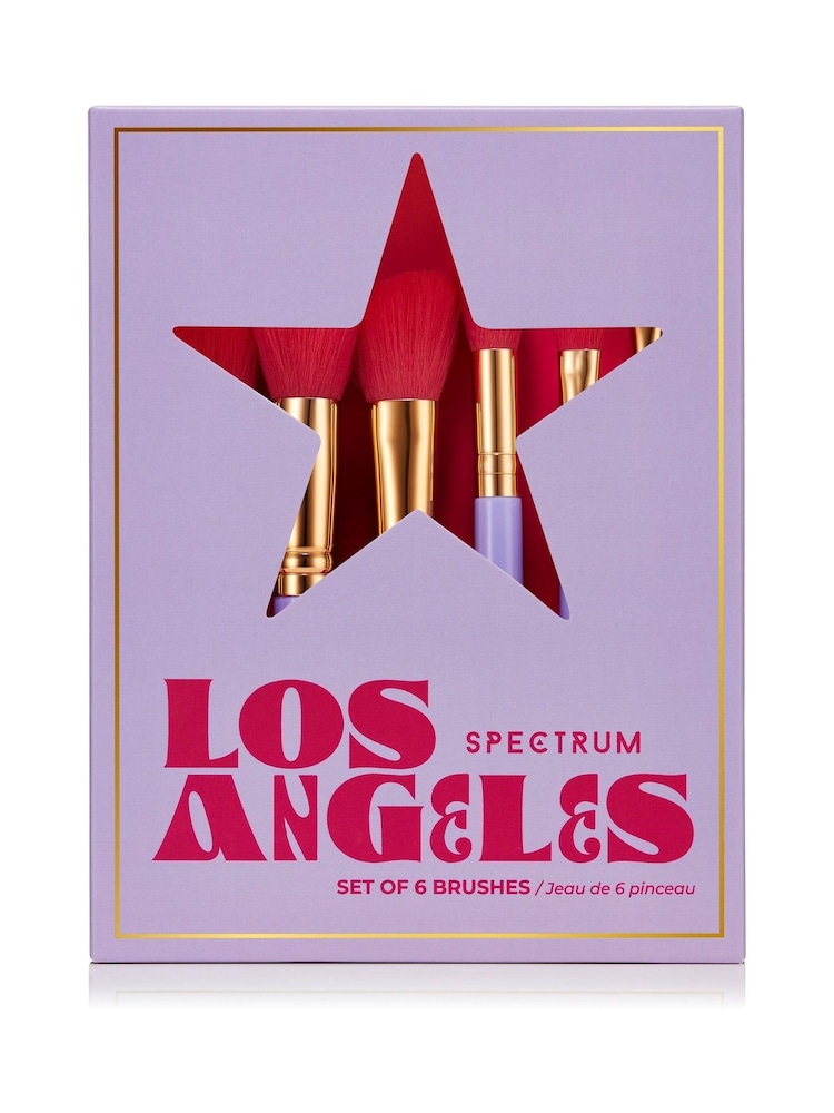 Spectrum Collections Los Angeles Travel Book 6 Piece Full Sized Brush Set - Image 3 of 3