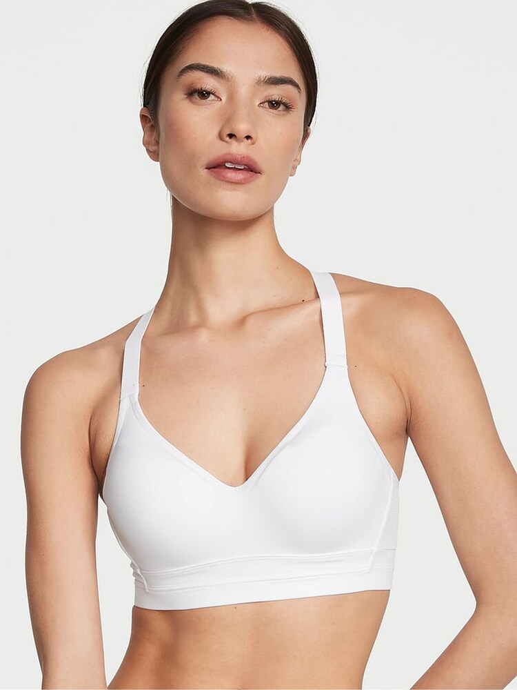Victoria's Secret White Incredible Plunge Sports Bra - Image 1 of 3