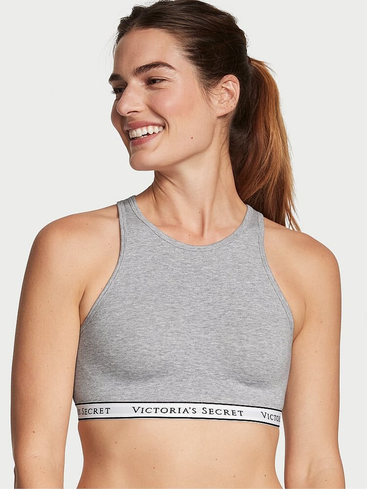 Victoria's Secret Medium Heather Grey Bralette Low Impact T-Shirt Bra - Image 1 of 3