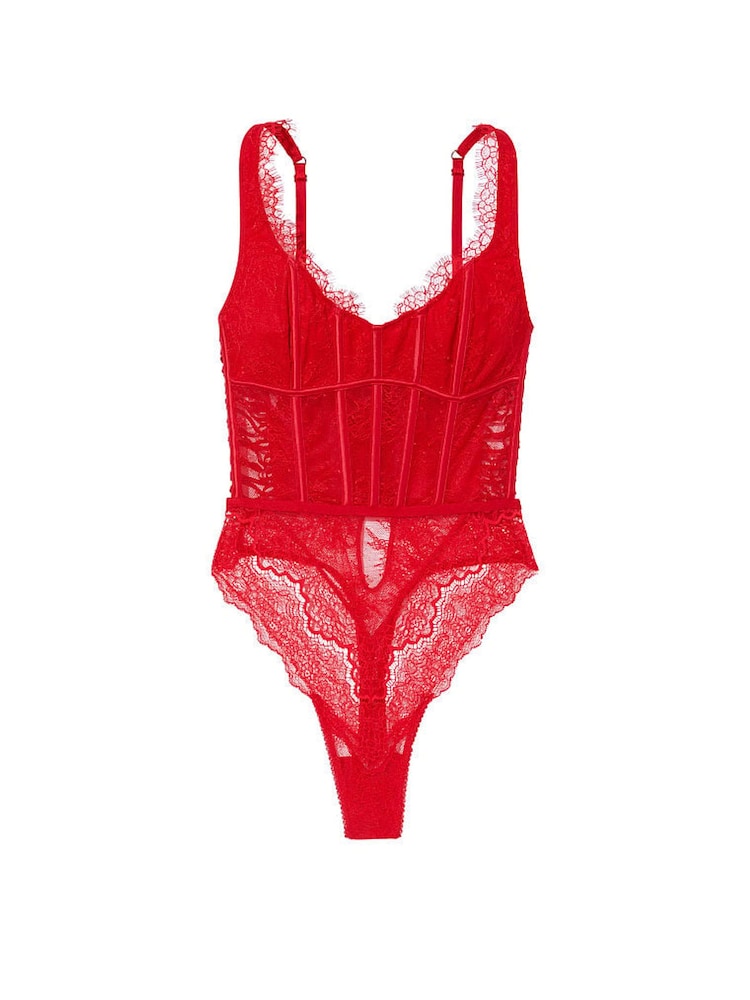 Victoria's Secret Lipstick Red Bodysuit - Image 3 of 3