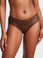 Victoria's Secret Mousse Nude Lace Hipster Knickers - Image 1 of 3