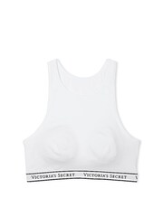 Victoria's Secret White Cotton Bralette Low Impact T-Shirt Bra - Image 3 of 3